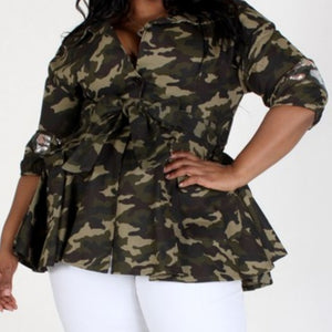 Pluse Size Diva Jacket/Shirt