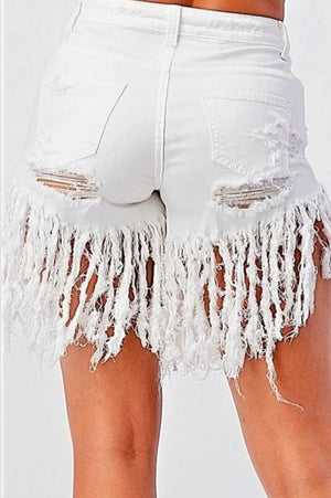 White Cowgirl Shorts